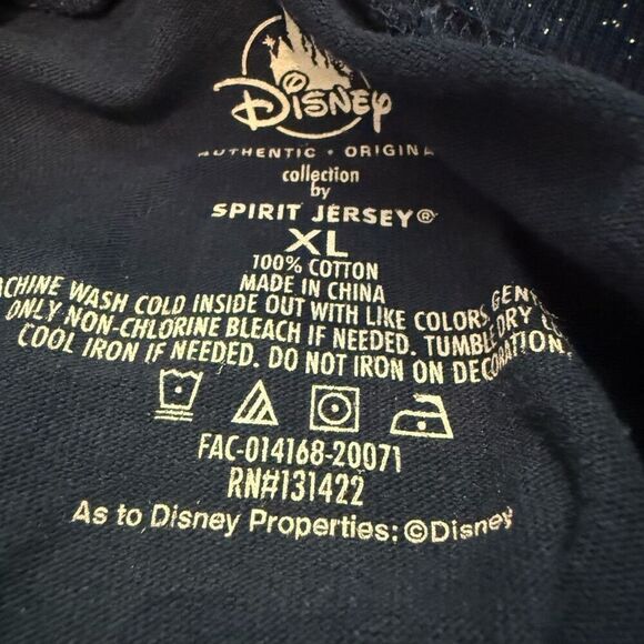 Disney Happiest Place on Earth 65th Anniversary Glitter Spirit Jersey Size XL Un - Picture 4 of 4